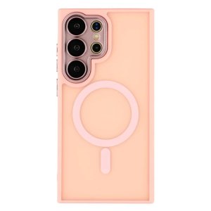MagSafe kompatibelt matt TPU/Akryl skal med Glaslinsfilm – Samsung Galaxy S25 Ultra