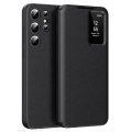 Läderfodral med fönster och kortfack – Samsung Galaxy S23 Ultra