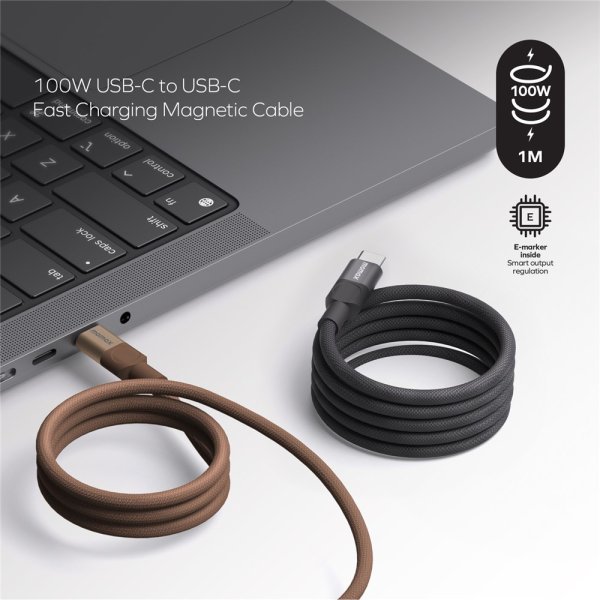 Momax laddkabel Mag-Link 100W 1m - USB-C till USB-C