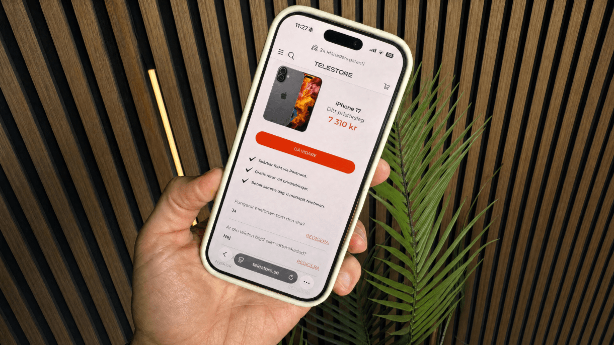 Värdera mobilen online