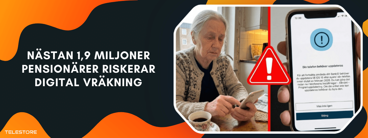 Nästan 1,9 miljoner pensionärer riskerar digital vräkning efter BankID:s nya krav - så många berörs i varje län